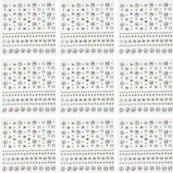 10 Sheets Crystal Body Sticker Rhinestone Stickers for Crafts