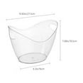 thumbnail image 3 of Clearance & Promo,High-Capacity Ice Bucket,Large Transparent Outdoor Picnic Basket,Storage for Beer, Wine, Champagne, and Fruit at Parties or Events Christmas Joy|PVC,Clear,Vsgery, 3 of 6