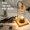 thumbnail image 4 of Candle Warmer Lamp with Timer, Electric Black Candle Lamp Warmer for Jar Candle, Mothers Day Gifts for Mom, House Warming Gifts New Home Decor Aesthetic, Dimmable Wax Melt Warmer with 2 Bulbs, 4 of 5