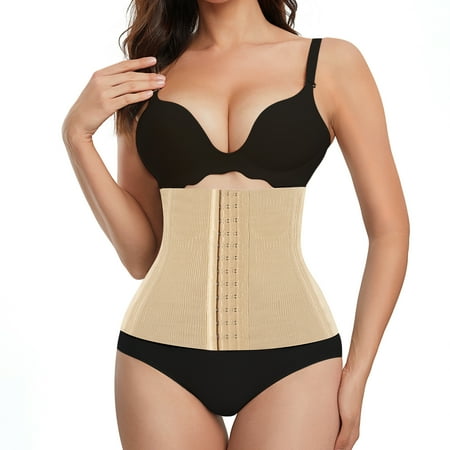 

Eleady Women s waist slimming belt Postpartum Belly Wrap Girdle Shapewear Belly Band C Section Recovery Belt Tummy Control waist trainer for women(Beige Small)