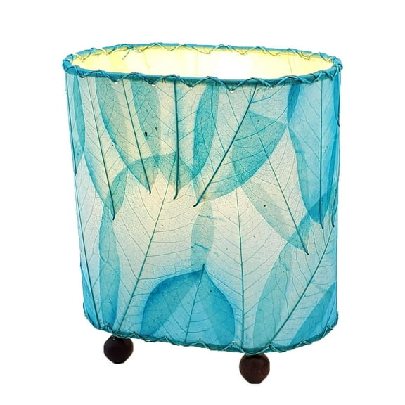 Eangee Home Design Mini Guyabano Table Lamp, Shade Made Of Guyabano Leaves, 9x5x9 Inches