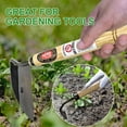 thumbnail image 4 of QHUDLV Japanese Weeding Sickle,Weeding Sickle Hoe,Hand Hoe Weed Remover Tool,Hand Weed Cutter with High Carbon Steel and Wood Handle for Gardening Weeding Digging and Cultivating, 4 of 5