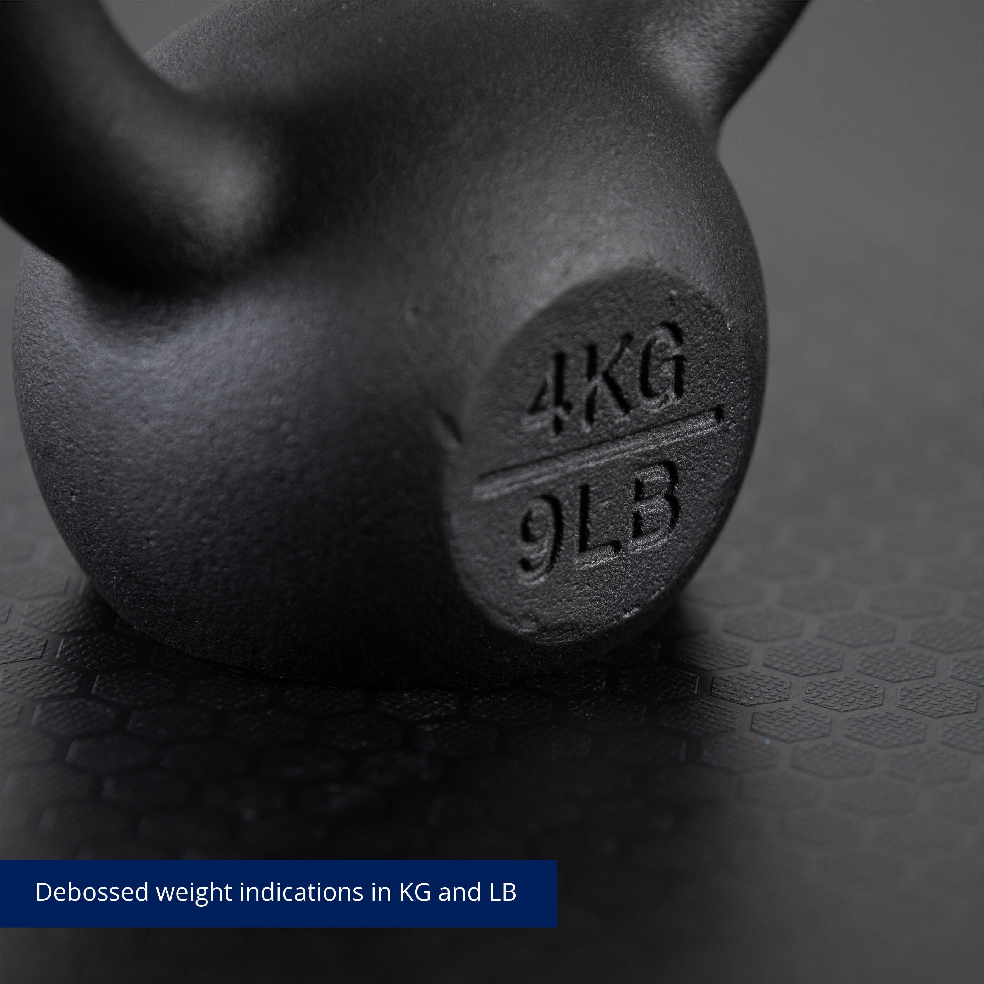 Titan Fitness 4 KG Cast Iron Kettlebell, Single Piece Casting, KG and LB Markings, Full Body Workout