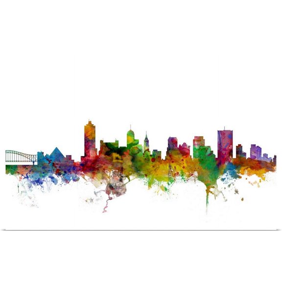 GBC | "Memphis Tennessee Skyline" Art Print - 30x20