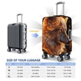 thumbnail image 4 of Rateoe Gold Flame Pattern Wolf Printed Luggage Cover, Suitcase Protector Fits 18-32 Inch Luggage-X-Large, 4 of 7