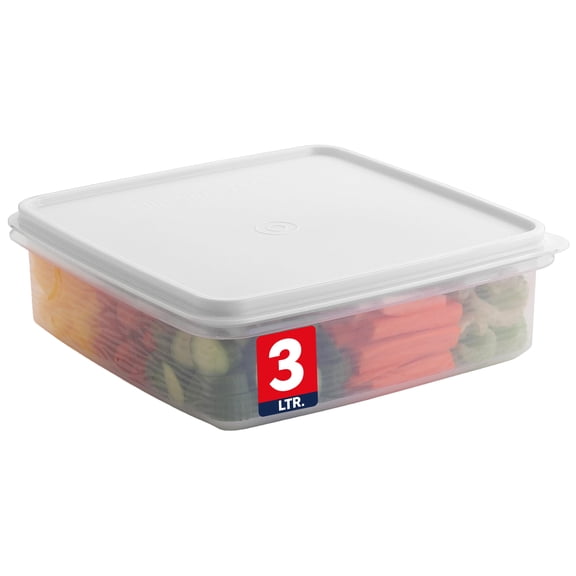 SIGNORAWARE 3 L Airtight Food Storage Container with Lid – White