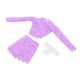thumbnail image 4 of de abrazadera de 3x 1/6 de tapa y cadera, ropa de muñeca hecha a mano, prenda de ropa en miniatura para figuras de 12 pulgadas. Vestido corporal Violeta, 4 of 8