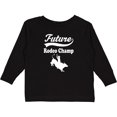 thumbnail image 3 of Inktastic Future Rodeo Champ Bull Rider Boys Long Sleeve Toddler T-Shirt, 3 of 5