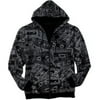 Big Men's Allover Cassette Fleece Zip Hoodie, Size 2XL