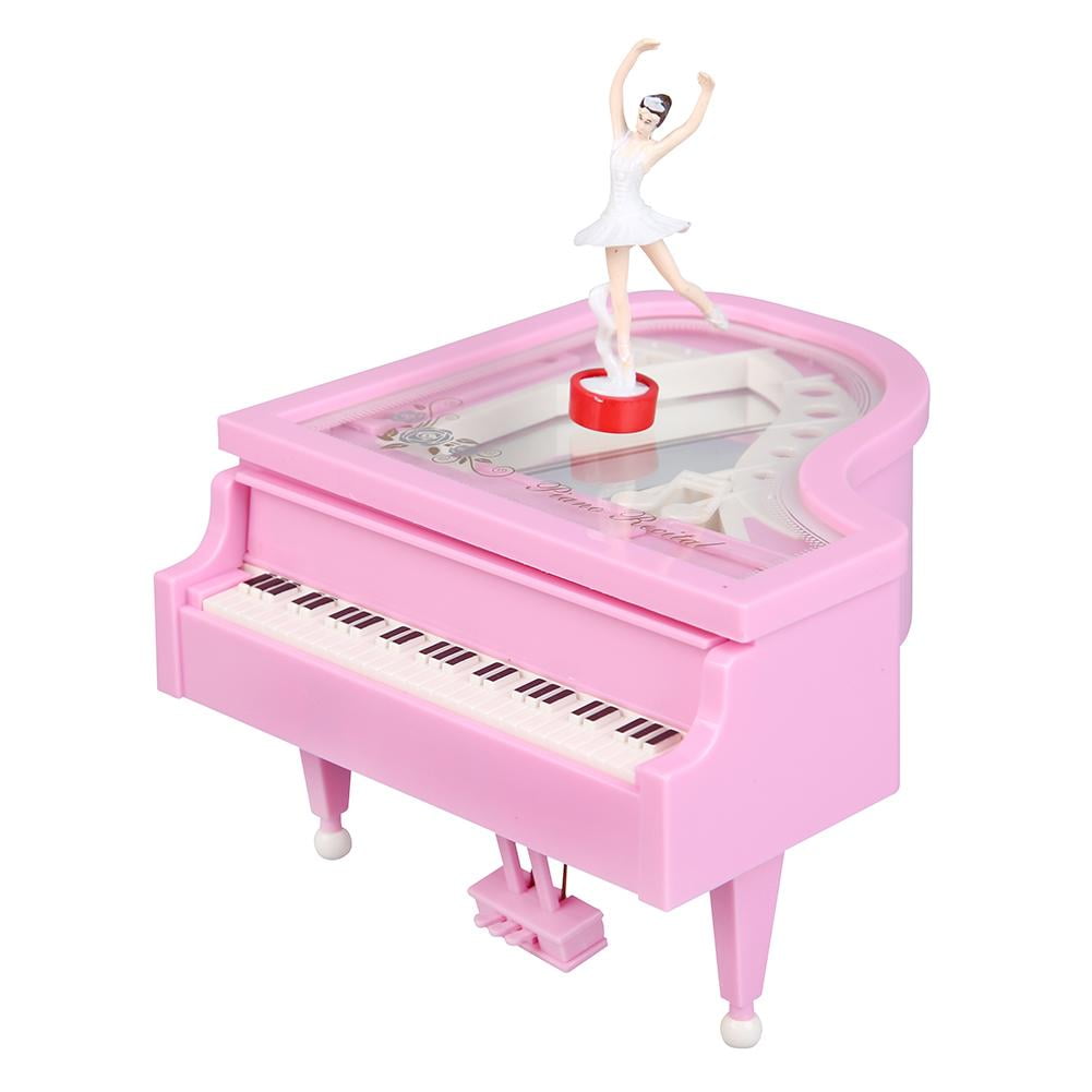 Yucurem Romantic Piano Dancing Ballerina Music Box Clockwork Musical
