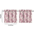 thumbnail image 4 of Boho Floral Curtains - 2 PCS Tropical Flower & Leaves, Watercolor Design, Rod Pocket, Farmhouse Style, 4 of 4