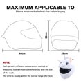 thumbnail image 3 of Funda Para Casco De Moto Funda de felpa para casco con orejas grandes y flexibles para montar a caballo (unicornio blanco) Sywqhk Accesorios para autos y motos, 3 of 9