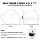 thumbnail image 3 of Funda Para Casco De Moto Funda de felpa para casco con orejas grandes y flexibles para montar a caballo (unicornio blanco) Likrtyny Accesorios para autos y motos, 3 of 9