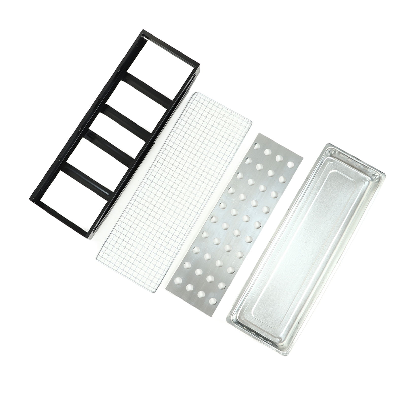 Folding Charcoal Grill, Stainless Steel Large Capacity Safe Sanitary