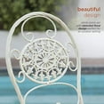 thumbnail image 5 of Alpine Corp KIY212A-WT Bistro Table & Chairs Set, White, 5 of 5