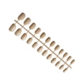 thumbnail image 1 of Vogacara 24 piezas sólidas pequeñas cabeza redonda prensa en las uñas estilo francés limpio DIY novedoso clavo acrílico para amantes de la manicura Type3 NO3 Vogacara CE011417-06, 1 of 5