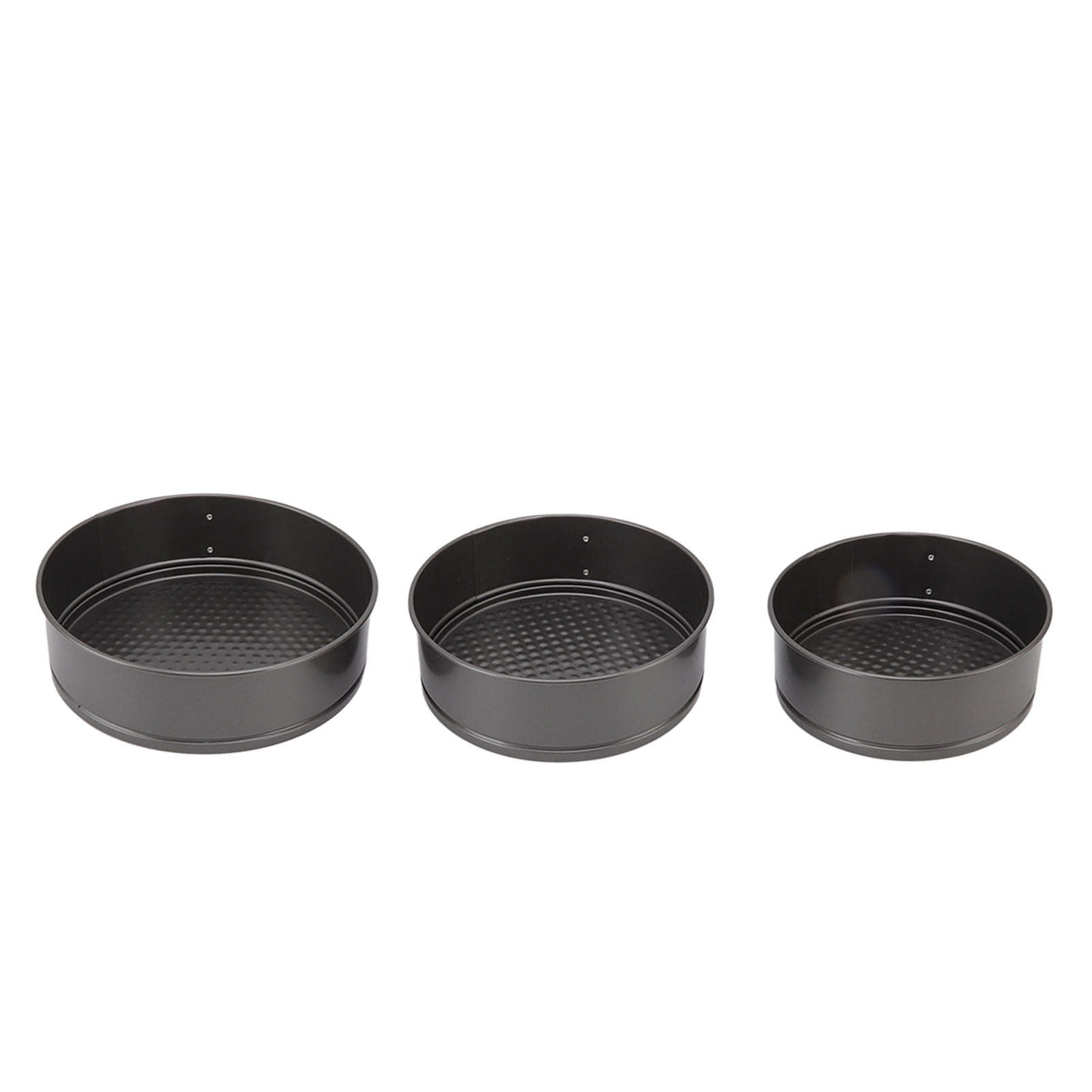 3Pcs Round Springform Pan Set with Removable Bottom Non-Stick - Main Image