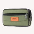thumbnail image 7 of KGOTA Men Change Pouch Canvas Zipper Coin Purse With Multi Pocket (Green Style One), 7 of 7