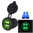 thumbnail image 2 of Kenally 5V 2.1A USB dual IP66 Toma de corriente de carga para automóvil a prueba de agua Accesorios para motos CS-526A2 Kenally CZ9204-02B, 2 of 6