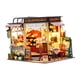 thumbnail image 3 of Kits de construcción de casas de panadería en miniatura, adornos de juguete educativos con LED, casa de Diorama de panadería para niños y, 3 of 9