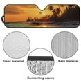 thumbnail image 7 of POLERO Car Front Window Sun Shield Hawaiian Sunset Universal Auto Sun ​Shade Windshield Rays Sunshade Visor Protector for Car Off-road Vehicle Truck SUV Accessories 52.95" L x 16.14" W, 7 of 7