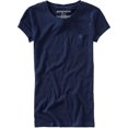 thumbnail image 1 of Aeropostale Womens A87 Small Pocket Graphic T-Shirt, Azul, Small, 1 of 1