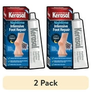 (2 pack) Kerasal Nighttime Intensive Foot Repair, Skin Healing Ointment for Cracked Heels and Dry feet, 1oz