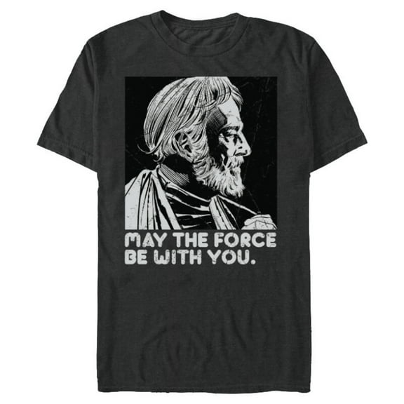 Star Wars Vintage Obi-Wan Kenobi May the Force Be With You - Short Sleeve Blended T-Shirt for Adults - Customized-Dark Heather