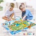 thumbnail image 2 of DIY Painted Dinosaur White Blank Model Doodle Dinosaur Painting Game Mat Set Toys, 2 of 8