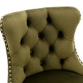 thumbnail image 7 of Velvet Main Fabric - 360° Rotation Ability - Dining Area Decoration - Set of 2 American Stools, 7 of 7