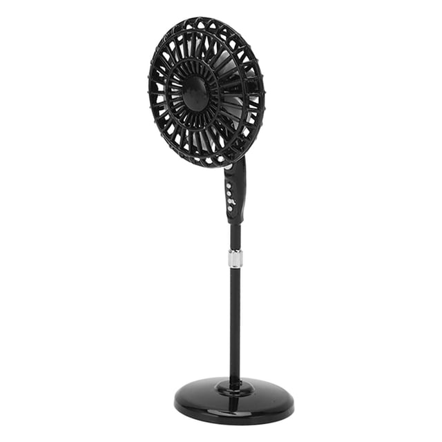 Fan de Stand de Casa de Muñecas, Ventilador de Pedestal de Muñecas 1:12 Escala Fácil Ensamblaje Diseño Vívido Duradero para decoración