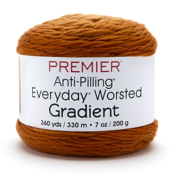 Premier Anti-Pilling Everyday Worsted Gradient Yarn-Mustard Tones