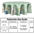 thumbnail image 6 of Hello Summer Daisy Round Tablecloth 60 Inch Floral Flower Circle Table Cloth Truck Stain Resistant Table Cover for Kitchen Dining Picnic Parties Weddings Decor Indoor Outdoor, 6 of 6