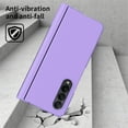 thumbnail image 5 of SaniMore for Samsung Galaxy Z Fold 4 Case, Shockproof Armor Hinge Rugged PC Folding Cover for Samsung Z Fold 4 with HD Film Screen Protector Military Grade Protection with S-Pen Stylus, Purple, 5 of 9
