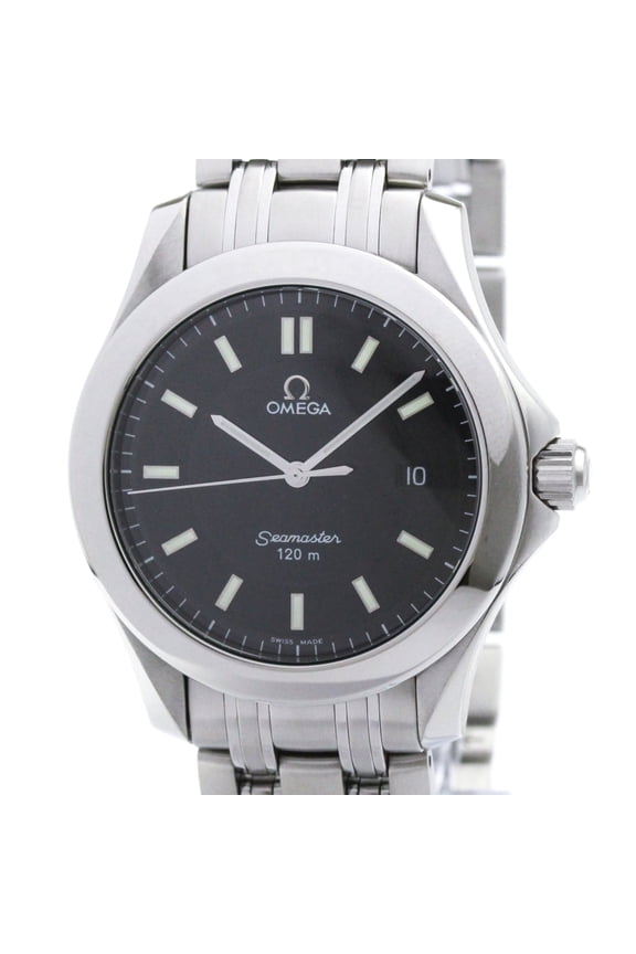 Pre-Owned OMEGA Seamaster 120M Steel Quartz Mens Watch 2511.52 Polished