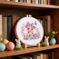 thumbnail image 5 of zhangmingg Easter Embroidery Kit for Beginners Complete Needlepoint Craft Set with Threads and Step-by-Step Instructions, 5 of 5