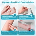 thumbnail image 4 of Hydrocolloid Roll for Wound Care: 2IN*6.5FT - Waterproof Ultra Thin Self Adhesive Patch for Blisters Acne Bedsores Pressure Diabetic Ulcers - DIY Size - Home First Aid Kit Essential, 4 of 5