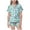 3-Mint Green, variant on LRen Girls Easter Outfits Size 8 Bunny Print and Egg Print Short Sleeve Shirt Tops Shorts Pants Snug-Fit Silk Button Down Collared Easter Easter Gifts for Girls