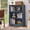 Blue, variant on Buildhom 43" Tall Farmhouse Bookshelf, 3-Tier Solid Wood Bookcase with Adjustable Shelves for Living Room & Office, Grey