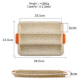 thumbnail image 3 of Horno Antiadherente Resistente A Altas Temperaturas Para Tostadas Rectangular De Gama Alta De Silicona Para El Hogar, Herramienta Para Hornear Disponible Vogacara HA026399-02, 3 of 7