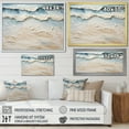 thumbnail image 4 of Designart "Taupe And Azure Seaside Artwork I" Beach Wall Art Living Room, 4 of 7