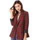 thumbnail image 1 of Chaqueta Formal Allegra K Cuadros Rojo Verde M para Mujer, 1 of 6