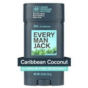 Every Man Jack Caribbean Coconut Premium Deodorant, 2.6 oz