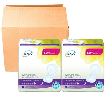 Tena Incontinence Pads for Women, Overnight, 90 (Best Incontinence Products For Women)