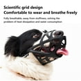 thumbnail image 4 of Basket Dog Muzzle for Large Medium Small Dogs, Cage Muzzles to Prevent Biting Chewing Licking Scavenging, Mouth Cover with Adjustable Strap for Vet Visits, Grooming, Walking (Size 4, Black), 4 of 4