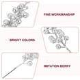 thumbnail image 4 of Gymnture christmas 12pcs Silver Sequin Christmas Berry Stems for Wreath & Tree, 4 of 10