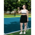 thumbnail image 4 of HDE Women's Plus Size Tennis Skort Pleated Skirt with Shorts Black 3X, 4 of 6