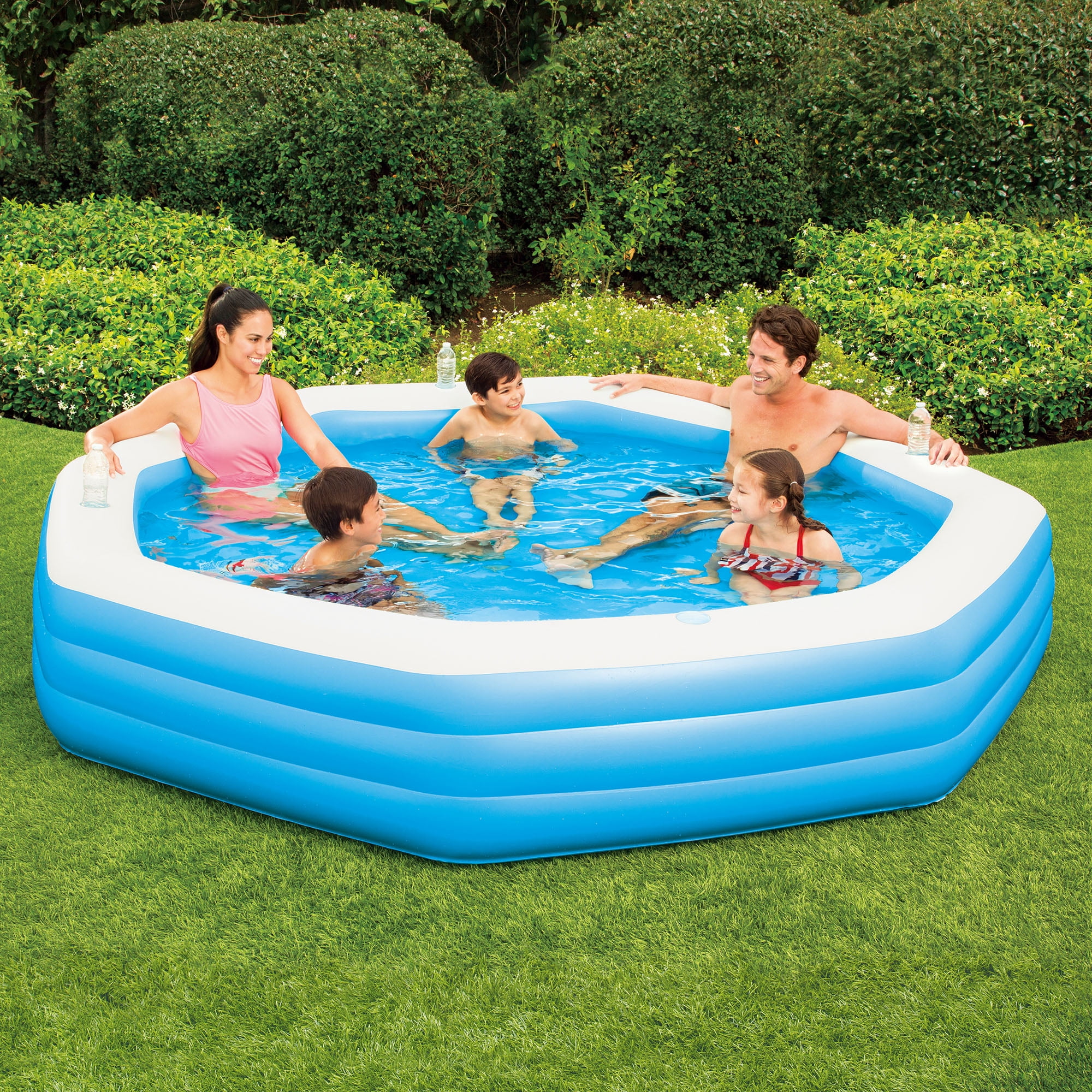INFLATABLE 9FT OCTAGONAL FAMILY PADDLING POOL Enjoy your summer family 1806L 