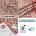 thumbnail image 2 of Fsddascl Christmas Snowflakes Blackout Curtains for Bedroom/Living Room, Thermal Insulated Kitchen Curtains, Red Winter White Snow Retro Grommet Darkening Window Treatment Drapes 42"x84"x2, 2 of 6
