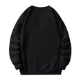 thumbnail image 4 of Chandail Décontracté pour Hommes, Manches Longues Col Rond avec Manches Contrastées, Style Sportif pour Course et Détente Noir G, 4 of 4